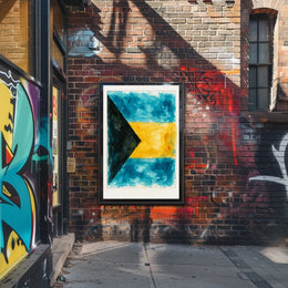 Vibrant Watercolor Flag Poster