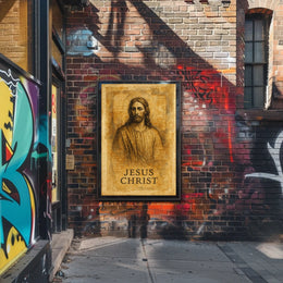 Jesus Christ Artistic Portrait Poster