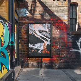 Majestic Surreal Mountain Landscape Art Poster