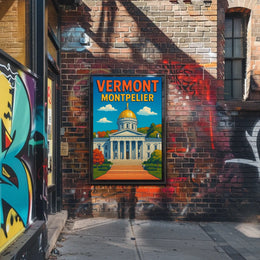 Vermont State Capitol In Montpelier Poster