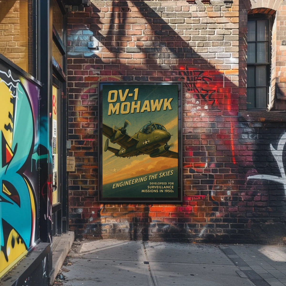 OV-1 Mohawk Engineering the Skies Poster