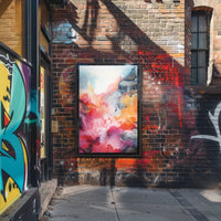 Abstract Colorful Waves Abstract Poster