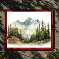 Tranquil Mountain Landscape Poster