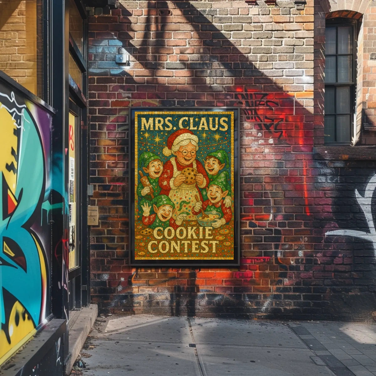 Mrs. Claus Cookie Contest Poster