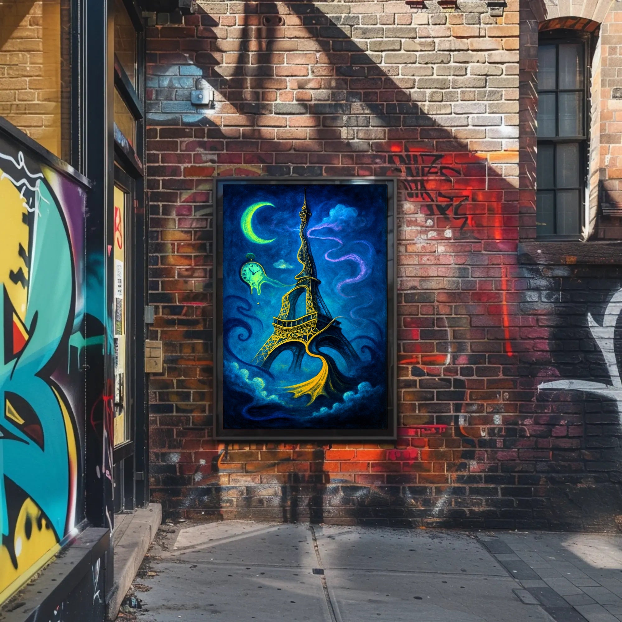 Surreal Parisian Dreamscape Poster