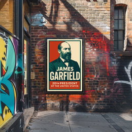 James Garfield 20th President Realism Timeless Poster
