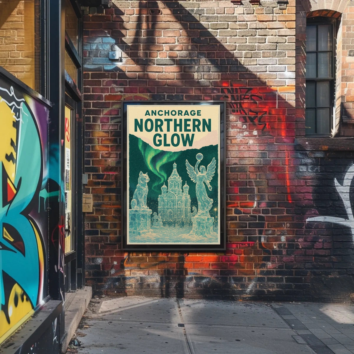Anchorage Northern Glow Poster