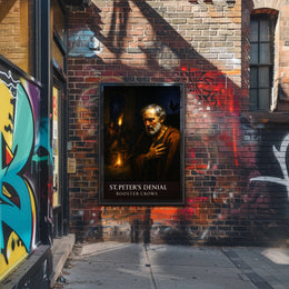St. Peter’s Denial Rooster Crows Poster PosterGoat