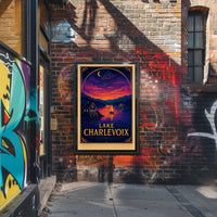 Lake Charlevoix Sunset View - Travel Poster