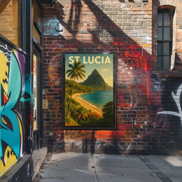 St. Lucia Paradise Poster