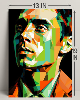 Geometric Portrait Poster PosterGoat