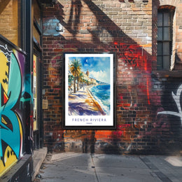 French Riviera Scenic View Poster PosterGoat