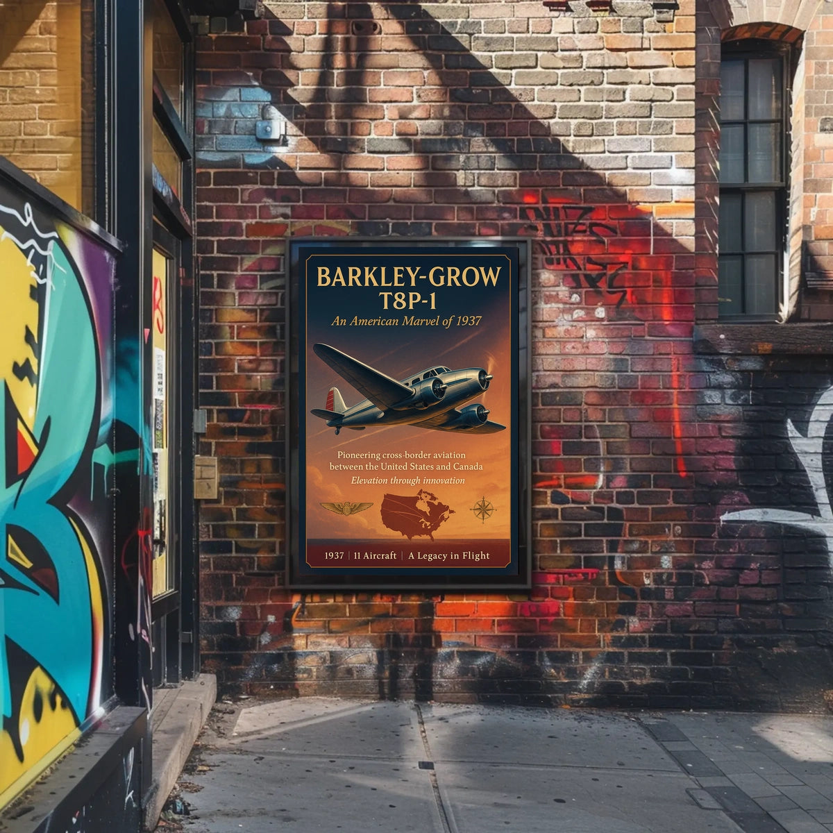 Barkley-Grow T8P-1 Vintage Aviation Poster Art