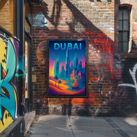 Dubai Dreamscape Skyline Poster For Travel Art Lovers Decor