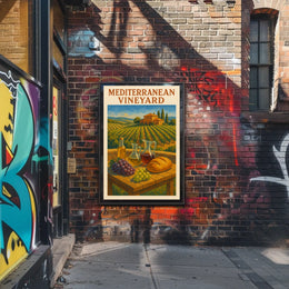 Mediterranean Vineyard Poster