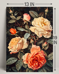 Elegant Floral Arrangement Botanical Art Print - Artistic Poster