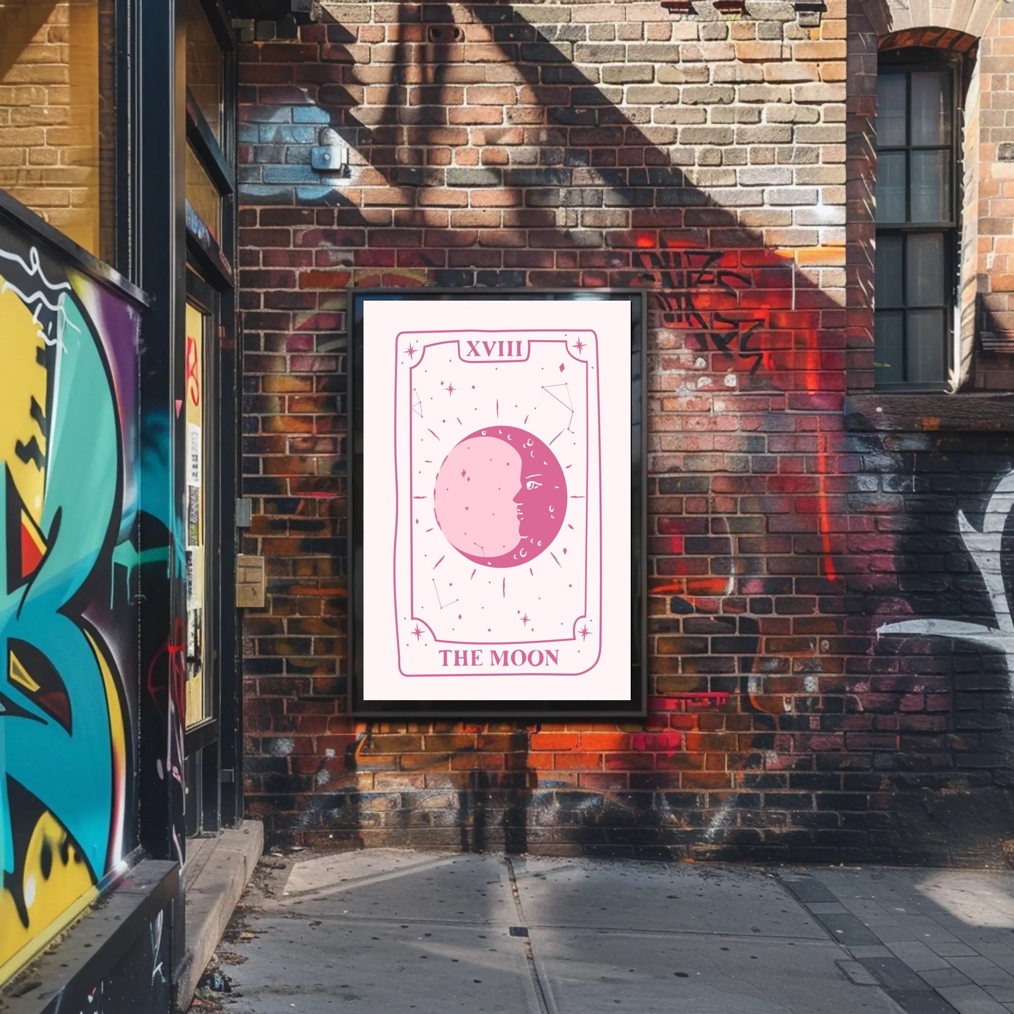 The Moon Tarot Card Art: Abstract or Artistic Poster PosterGoat