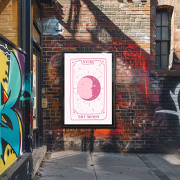 The Moon Tarot Card Art: Abstract or Artistic Poster PosterGoat