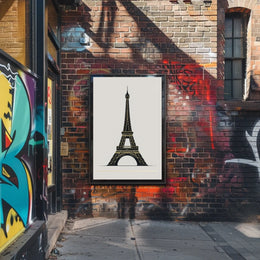 Eiffel Tower Illustration Poster