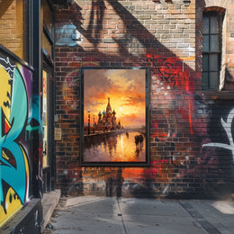St. Basil's Cathedral at Sunset – Cultural or Heritage Poster