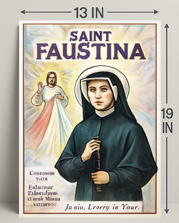 Saint Faustina Poster PosterGoat