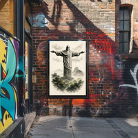 Christ the Redeemer Illustration Poster