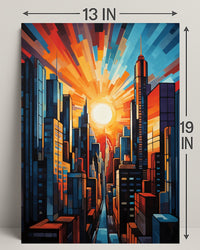 Urban Sunrise Poster PosterGoat