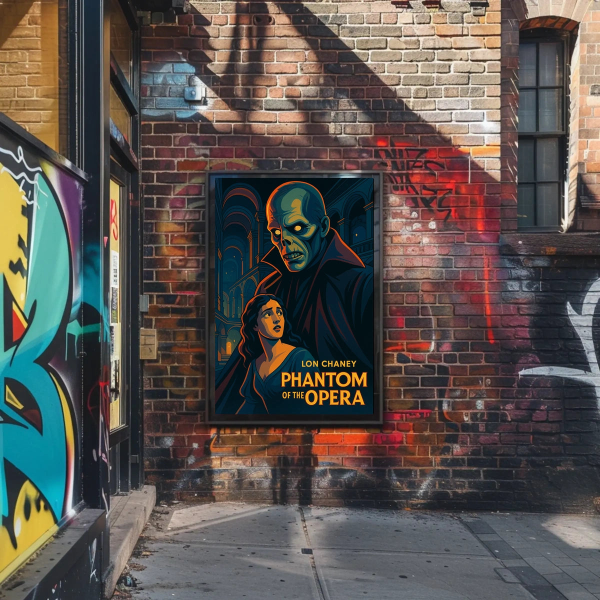 Lon Chaney Phantom Opera Gothic Cinematic Collectors Poster