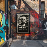 William McKinley 25th President of the United States Digital Montaje Poster
