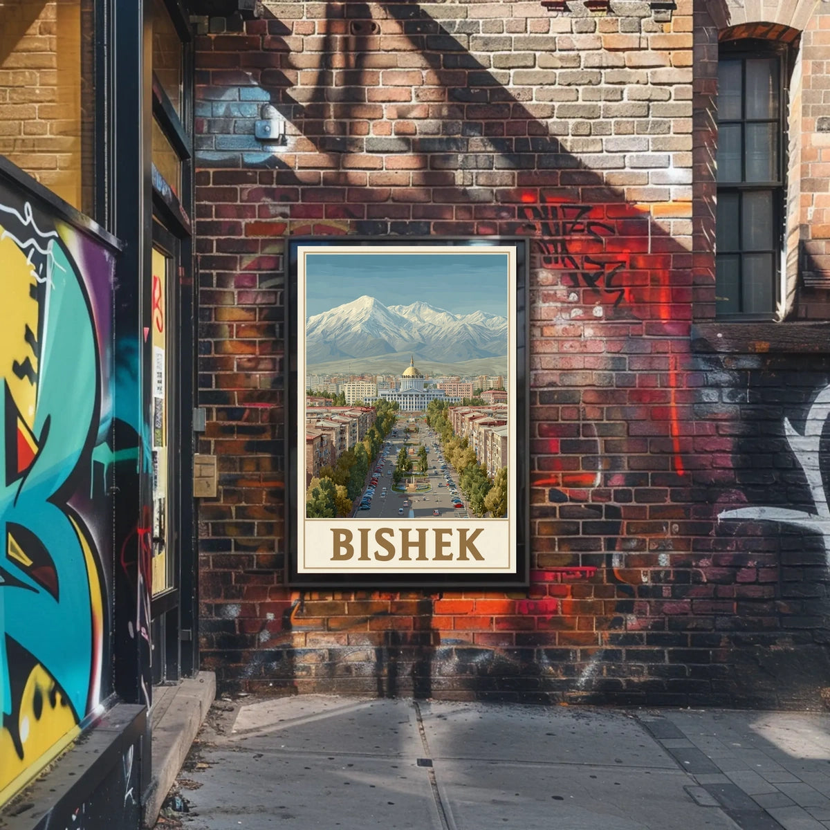 Bishkek Cityscape Poster