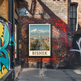 Bishkek Cityscape Poster