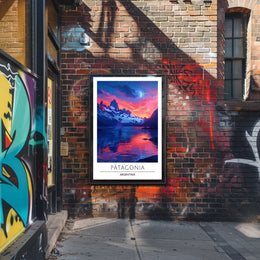 Patagonia Nightscape Travel Poster