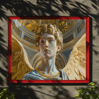 Renaissance Angelic Figure in Majestic Cathedral Setting