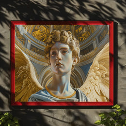 Renaissance Angelic Figure in Majestic Cathedral Setting