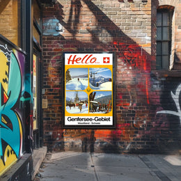 Hello from the Genfersee-Gebiet Poster