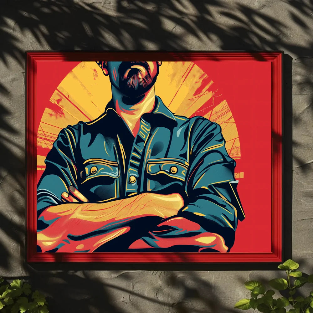 Empowering Retro Pop-Art Poster: Strength and Revolution