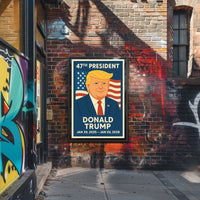 Patriotic American Presidency Modern Political Art Poster