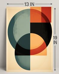 Abstract Geometric Harmony Abstract Poster