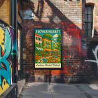 Flower Market Eastern Market Detroit Poster