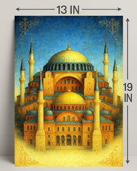 Majestic Architecture of Hagia Sophia Poster PosterGoat