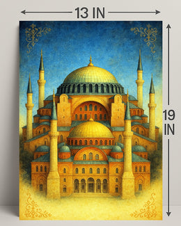 Majestic Architecture of Hagia Sophia Poster PosterGoat