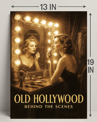 Old Hollywood Behind the Scenes Poster PosterGoat