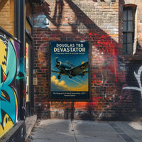 Douglas Devastator Poster Vintage Aviation Print