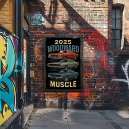 Classic Vintage Muscle Car Event Poster