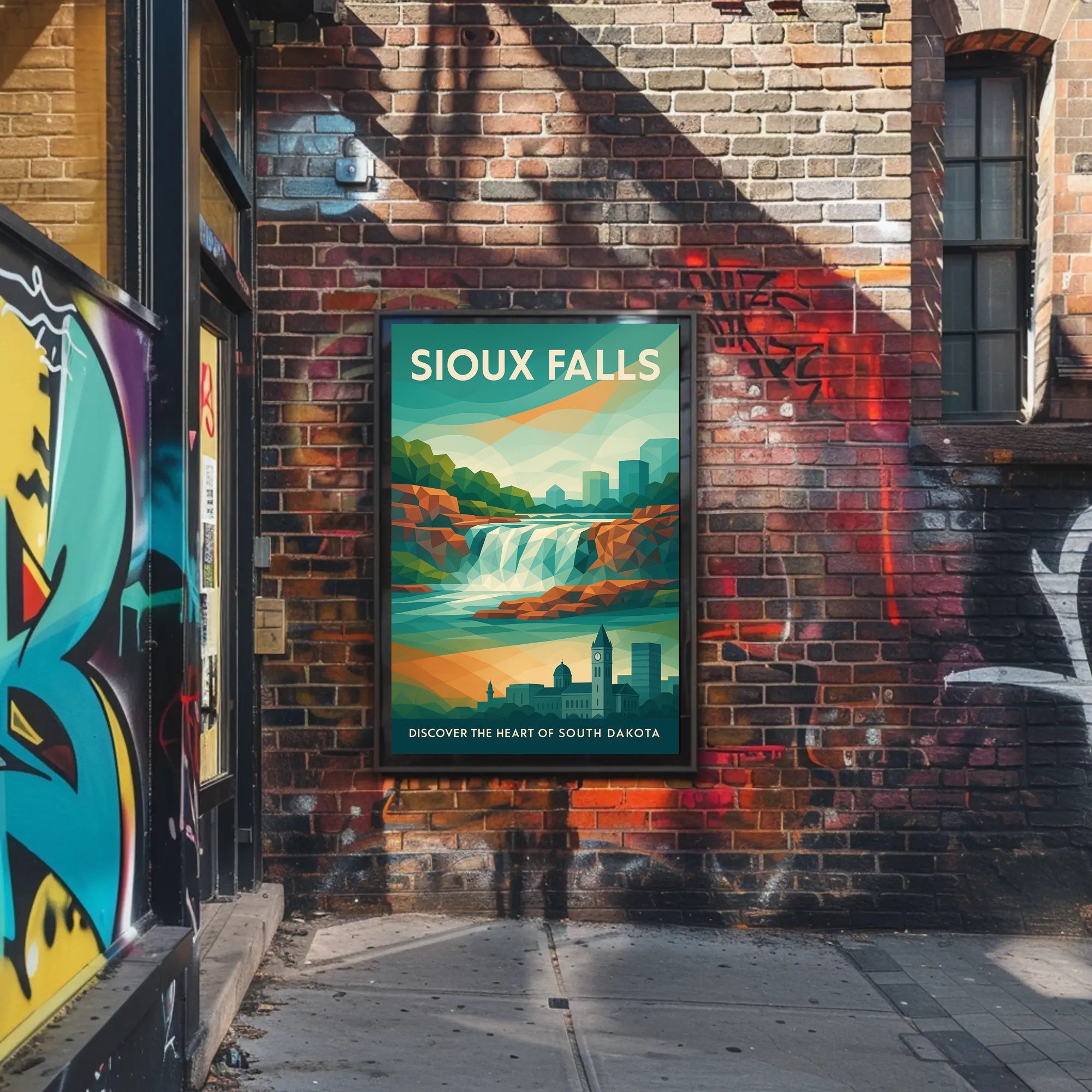 Discover Sioux Falls Wall Art Print