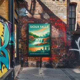 Discover Sioux Falls Wall Art Print