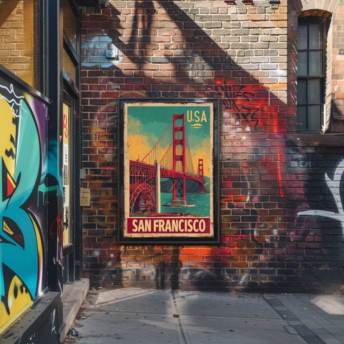 San Francisco Vintage Travel Poster