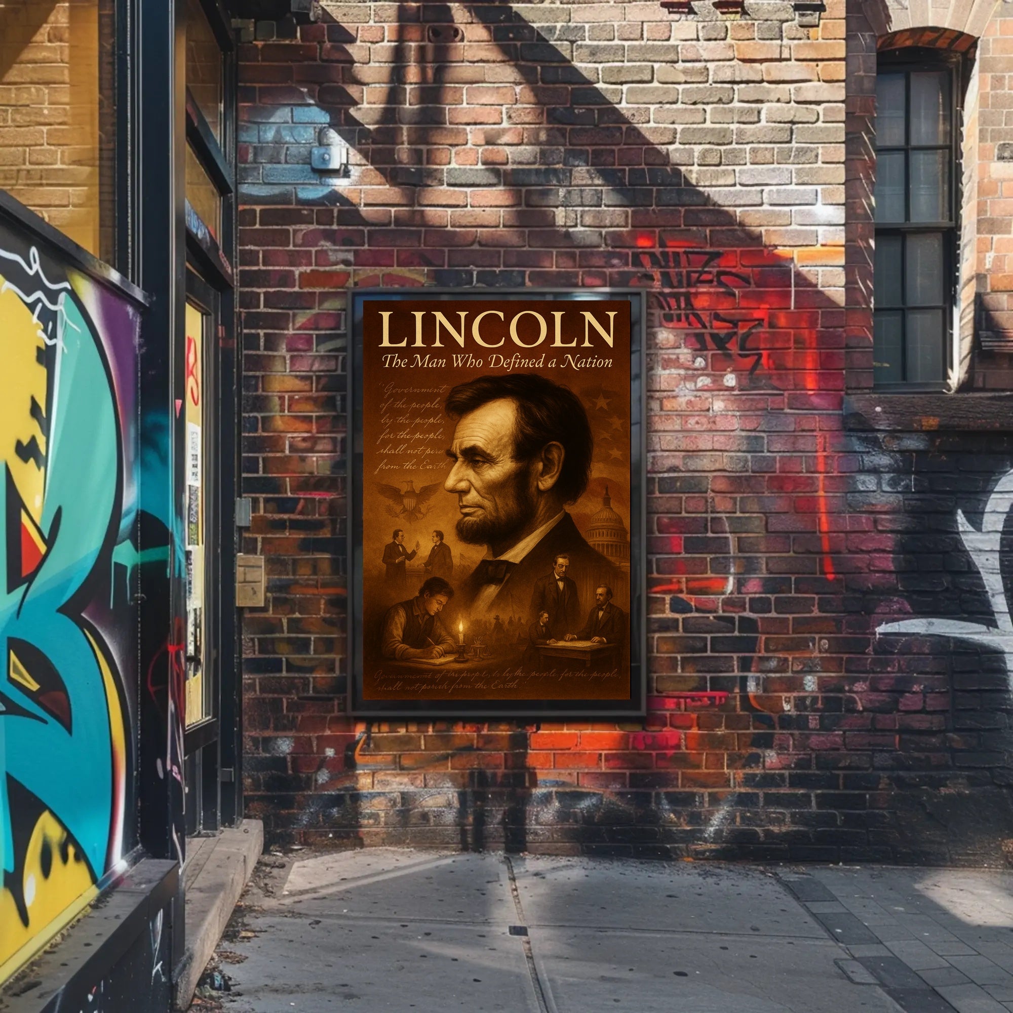 Abraham Lincoln The Man Who Defined a Nation Poster PosterGoat
