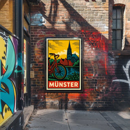 Münster Travel Poster