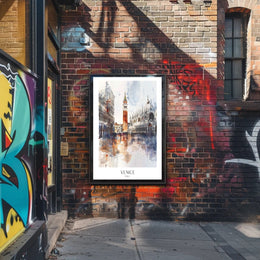 VENICE ARCHITECTURE IMPRESSIONISTIC CITYSCAPE TRAVEL POSTER PosterGoat